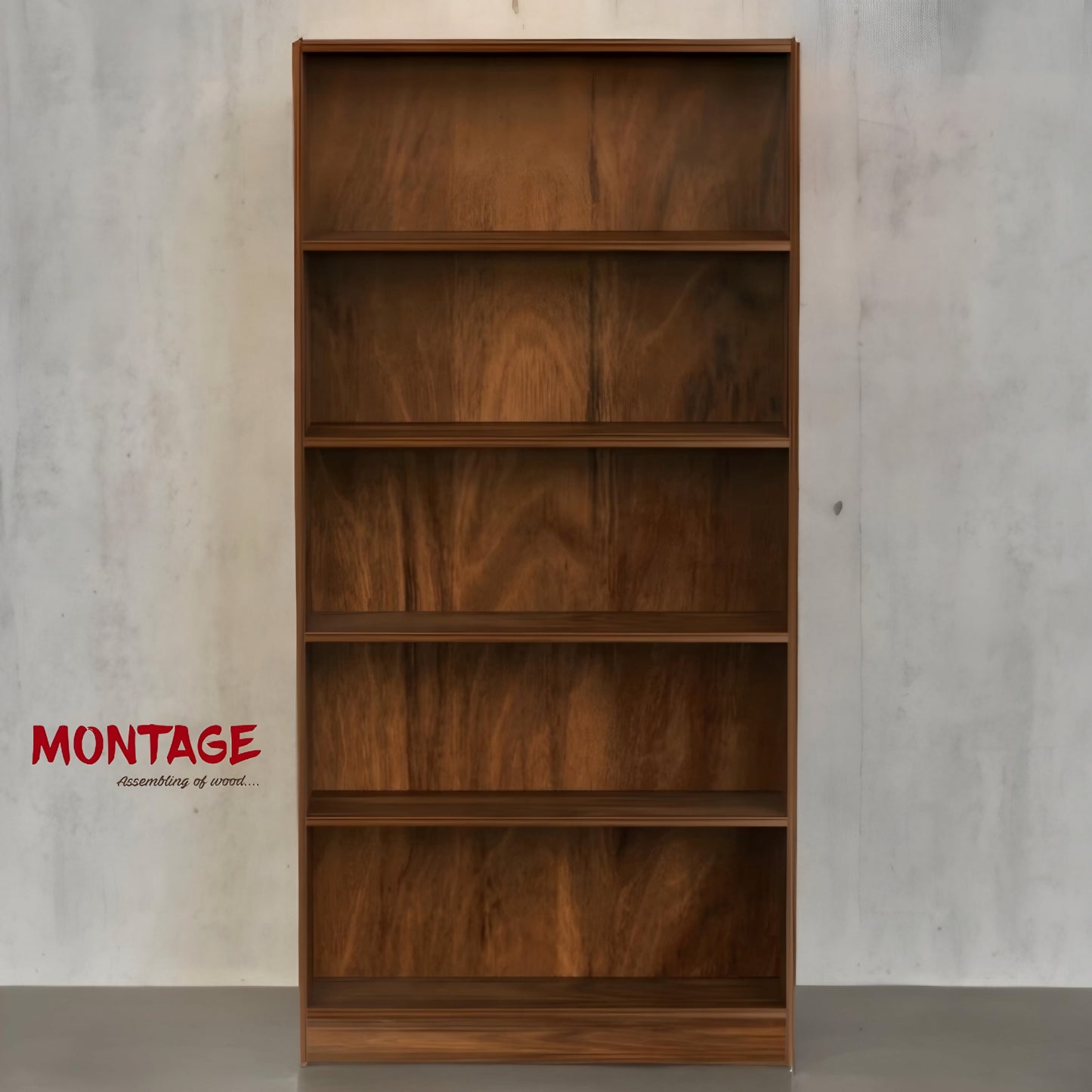 Open Book Shelf Color - Brown Maple, DIY