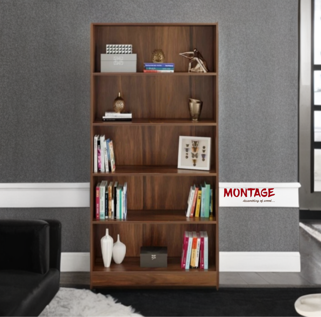 Open Book Shelf Color - Brown Maple, DIY
