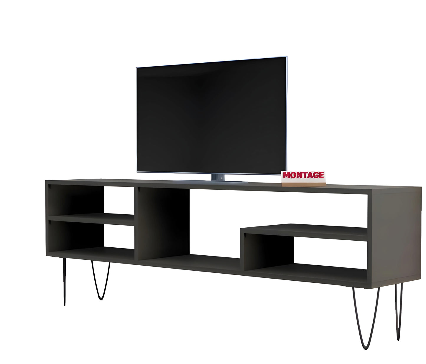 5 Open Storage Shelfs TV Entertainment Unit