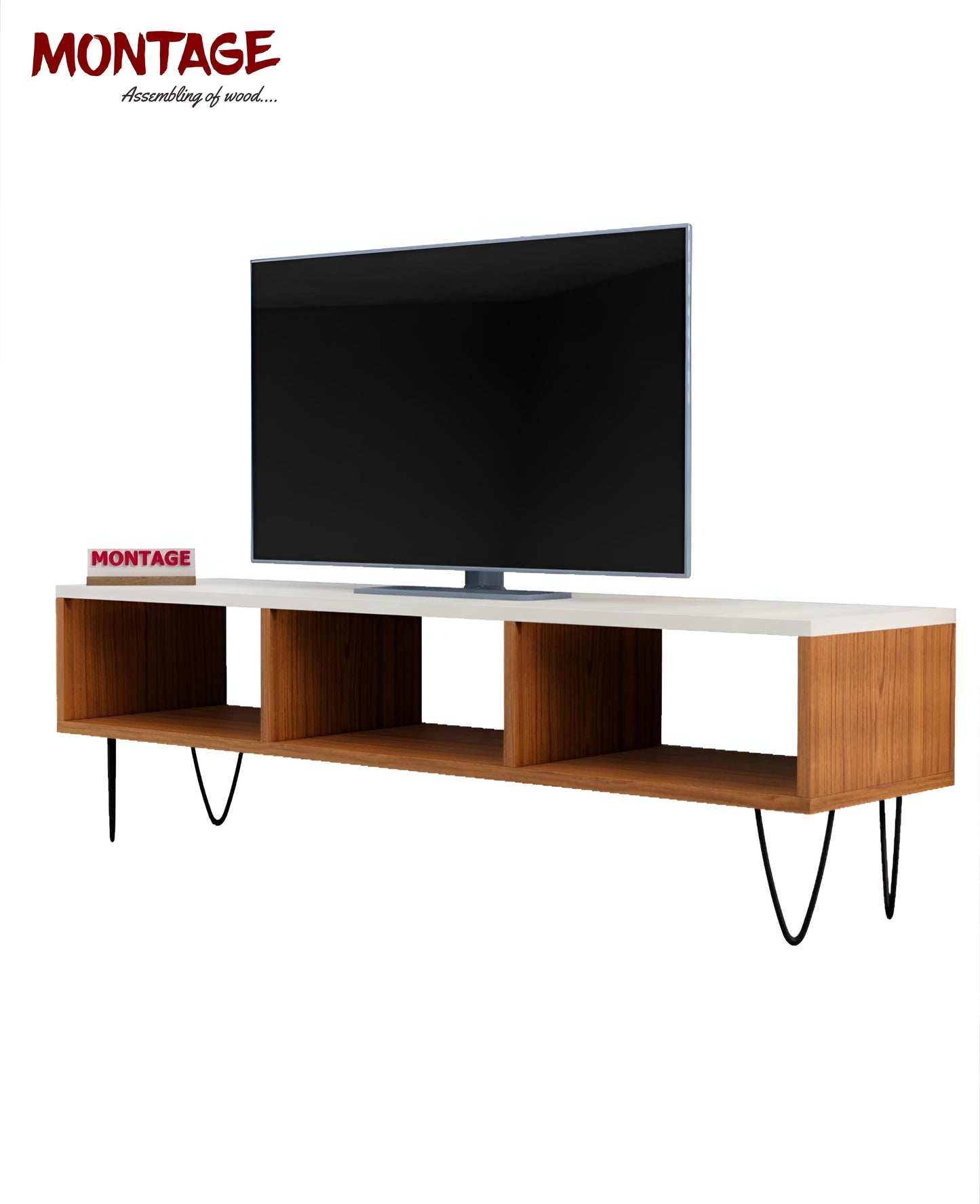 LED TV Cabinet 50 INCH for Living Room with Open Storage