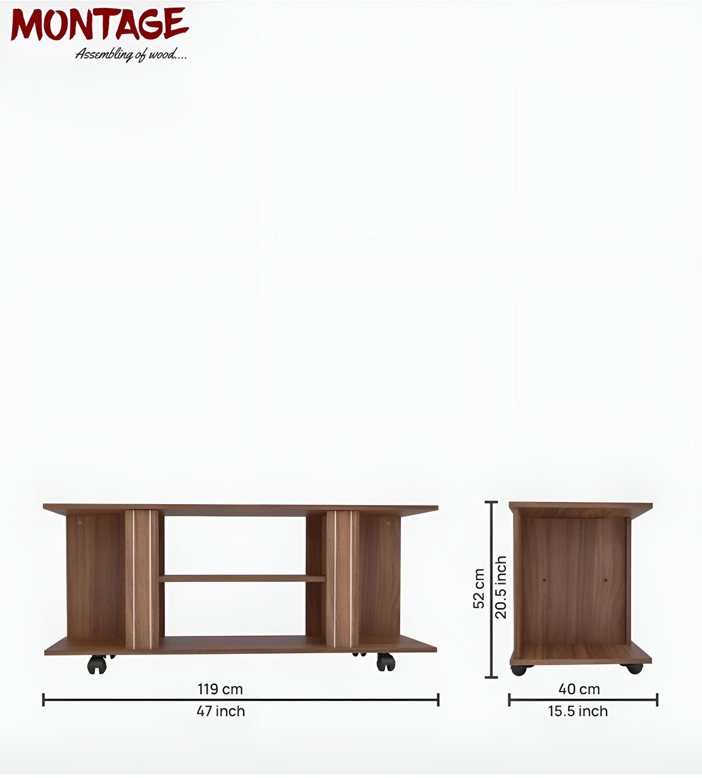 NEUDOT TABLA Engineered Wood TV Entertainment Unit
