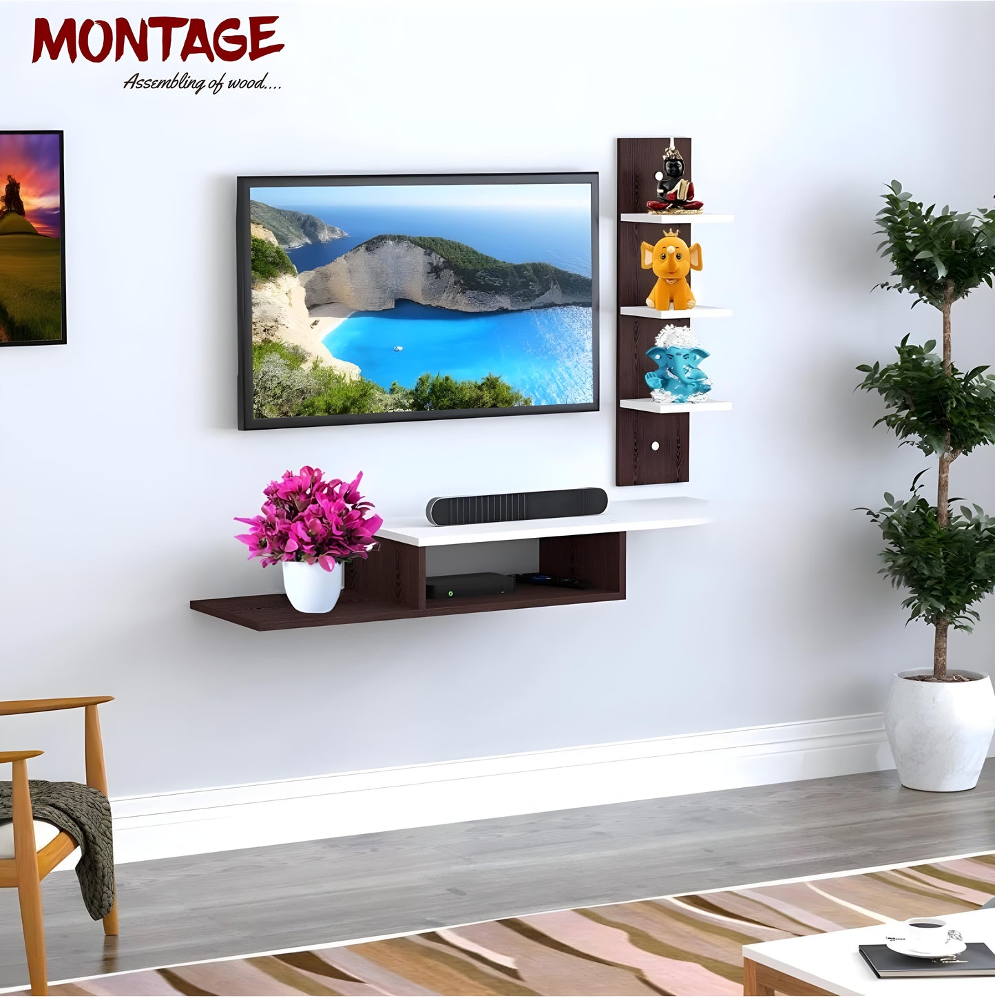 Odestar Odestar Engineered Wood TV Entertainment Unit Set Top Box Stand