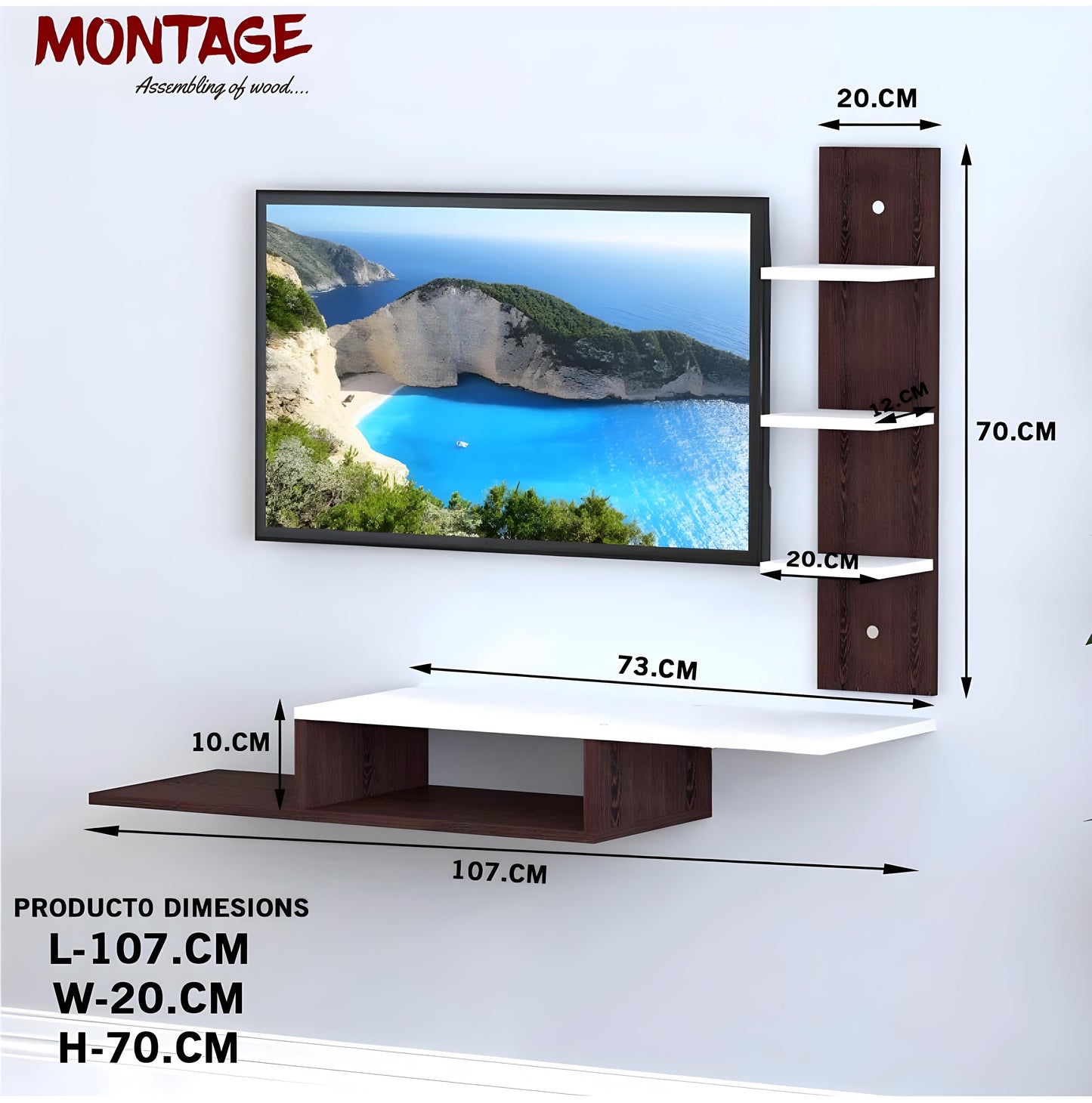 Odestar Odestar Engineered Wood TV Entertainment Unit Set Top Box Stand