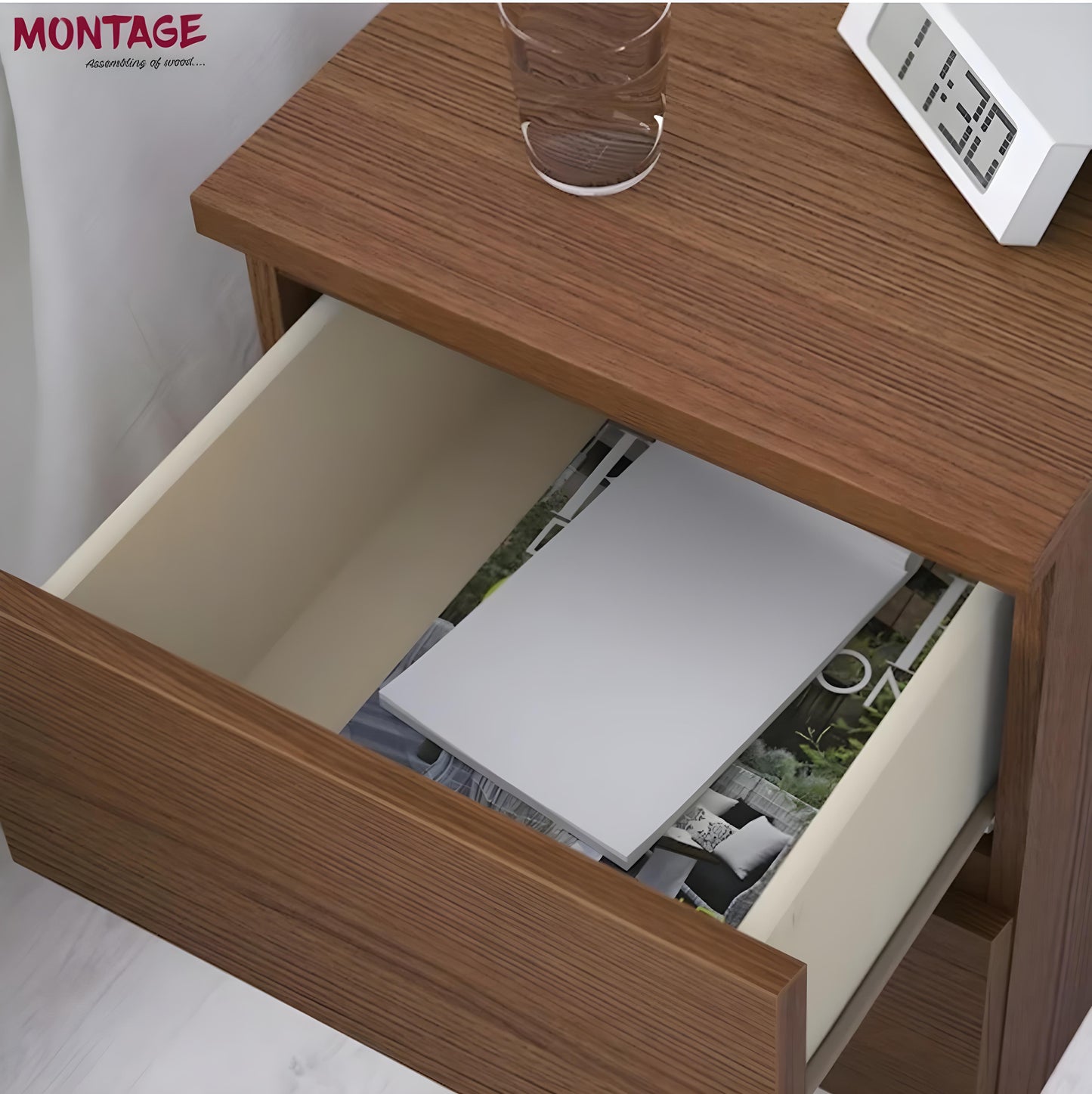 Wooden Bed Side Table for Bedroom Night Stand End Table for Living Room Bedside Table