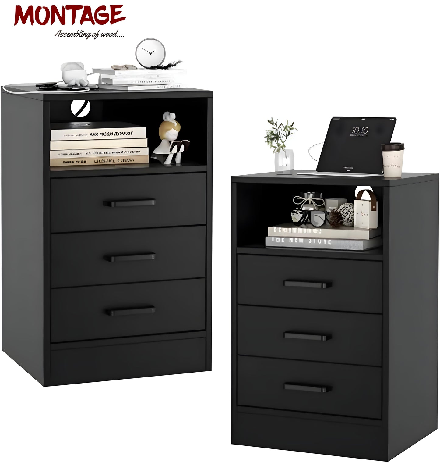 Wooden Bed Side Table for Bedroom Night Stand End Table