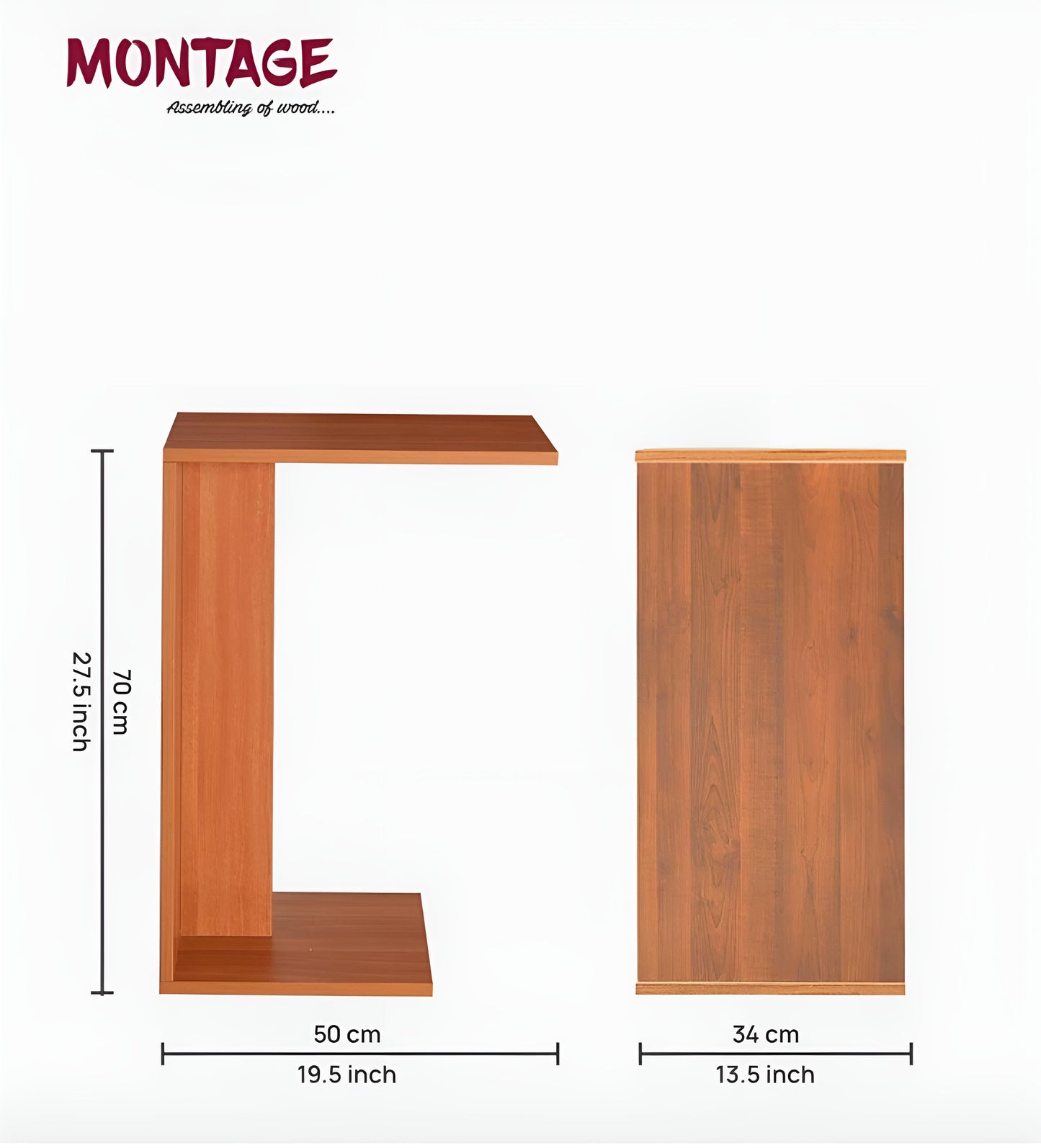 Wooden Sofa Side Table for Living Room Furniture Engineered Wood