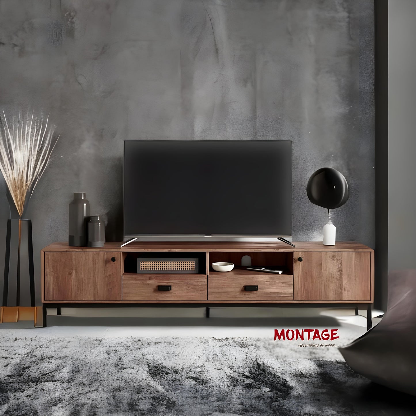 Mid-Century Elegance Media Console