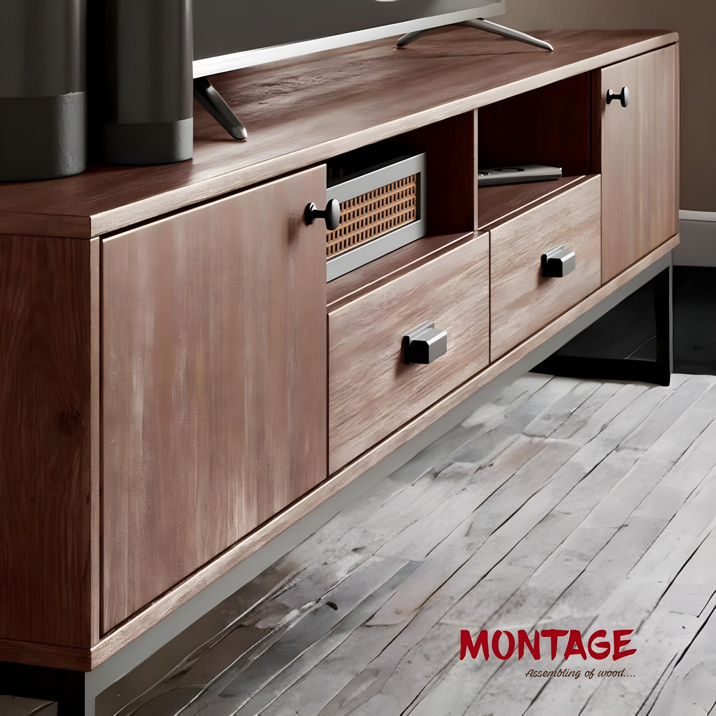 Mid-Century Elegance Media Console