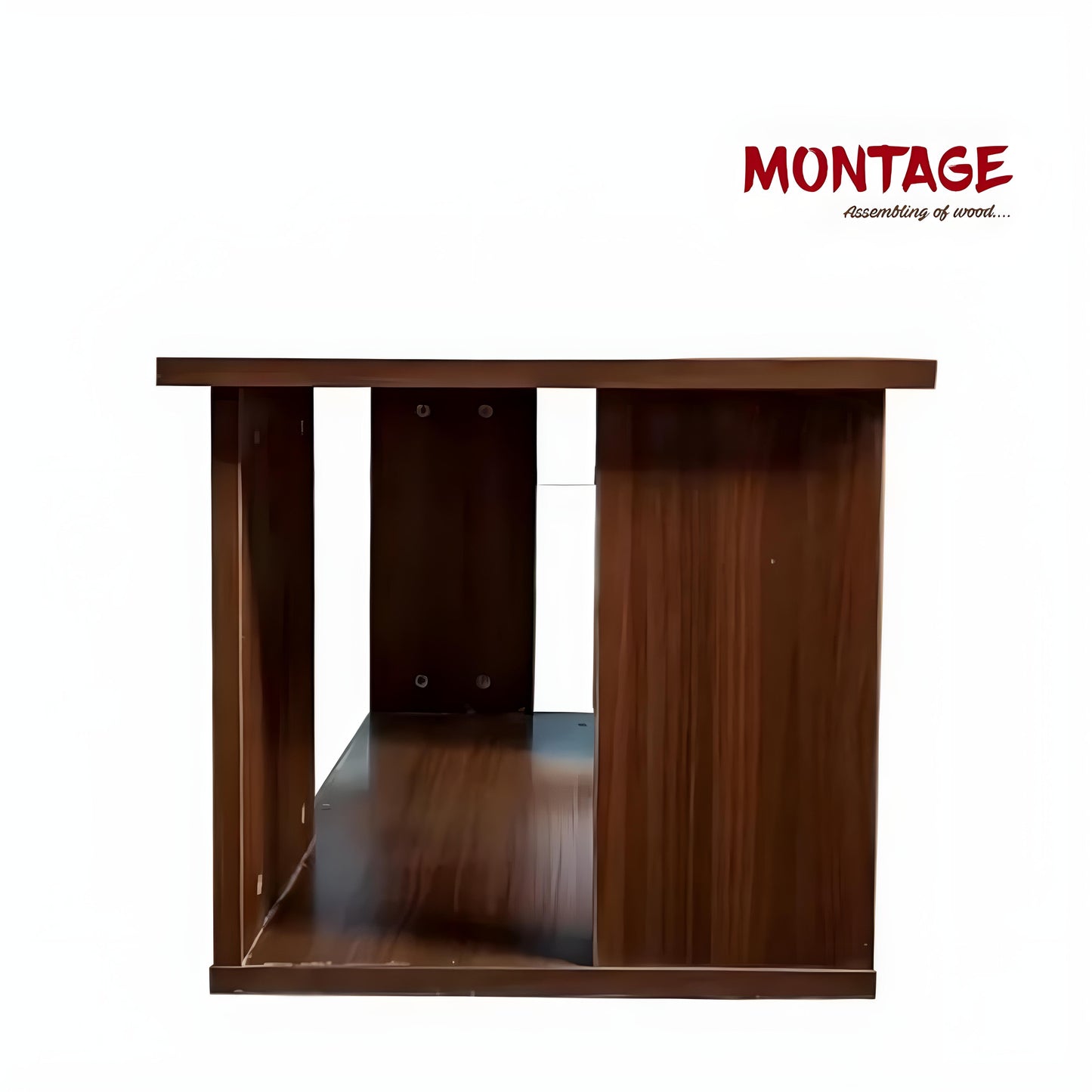 Engineered Wood Coffee Table (Finish Color - Classic Planked Walnut