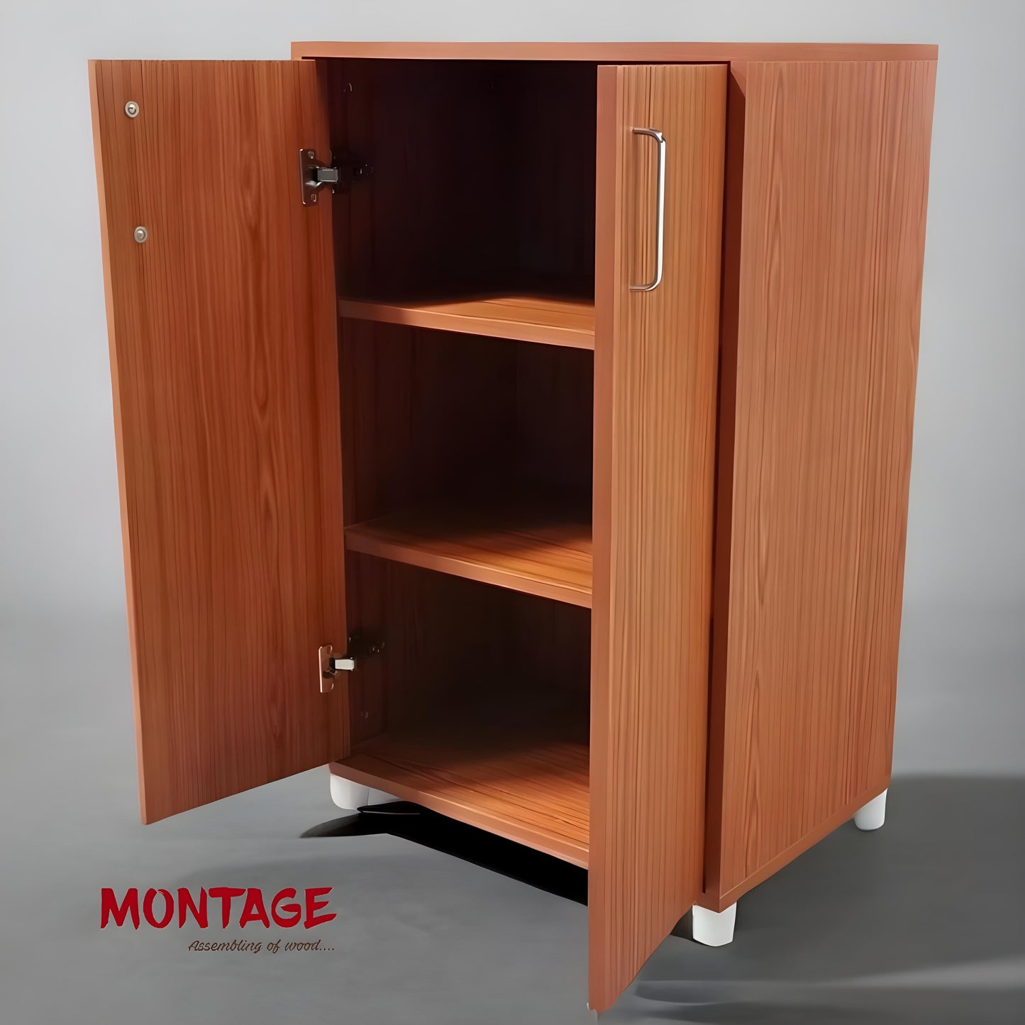 Engineered Wood Shoe Rack Brown, 3 Shelves