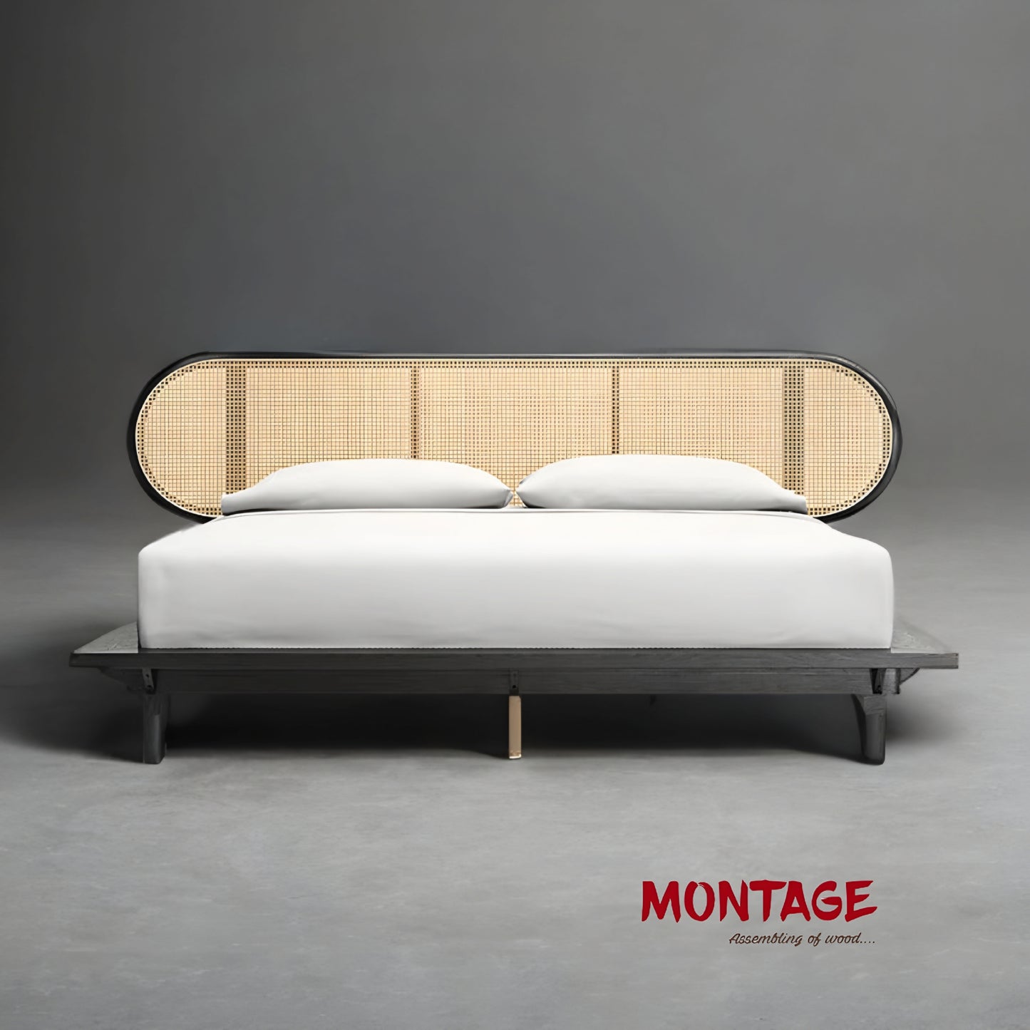 Nature's Nook Cane King Bed Frame