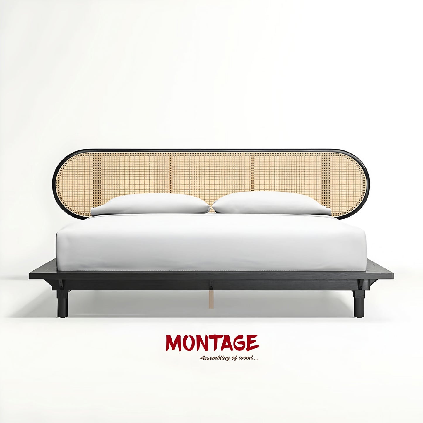 Nature's Nook Cane King Bed Frame