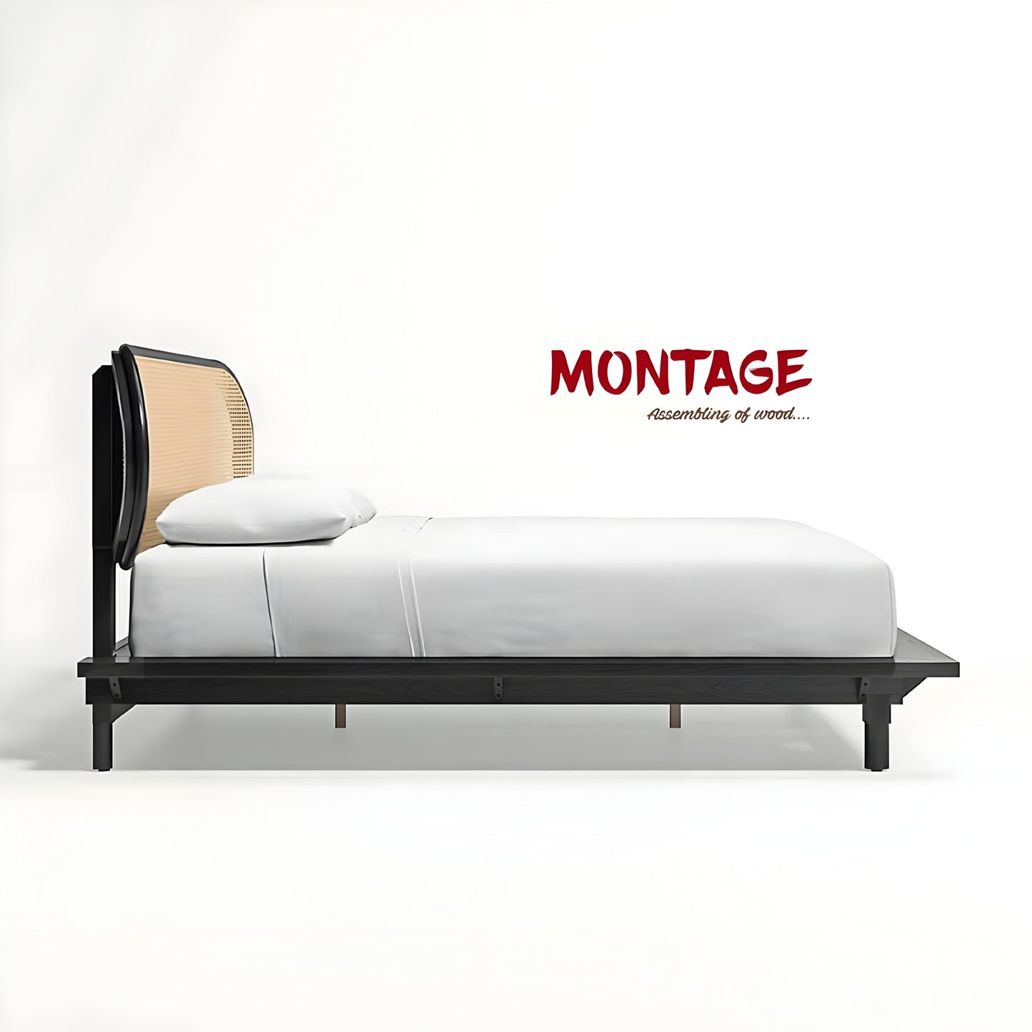 Nature's Nook Cane King Bed Frame