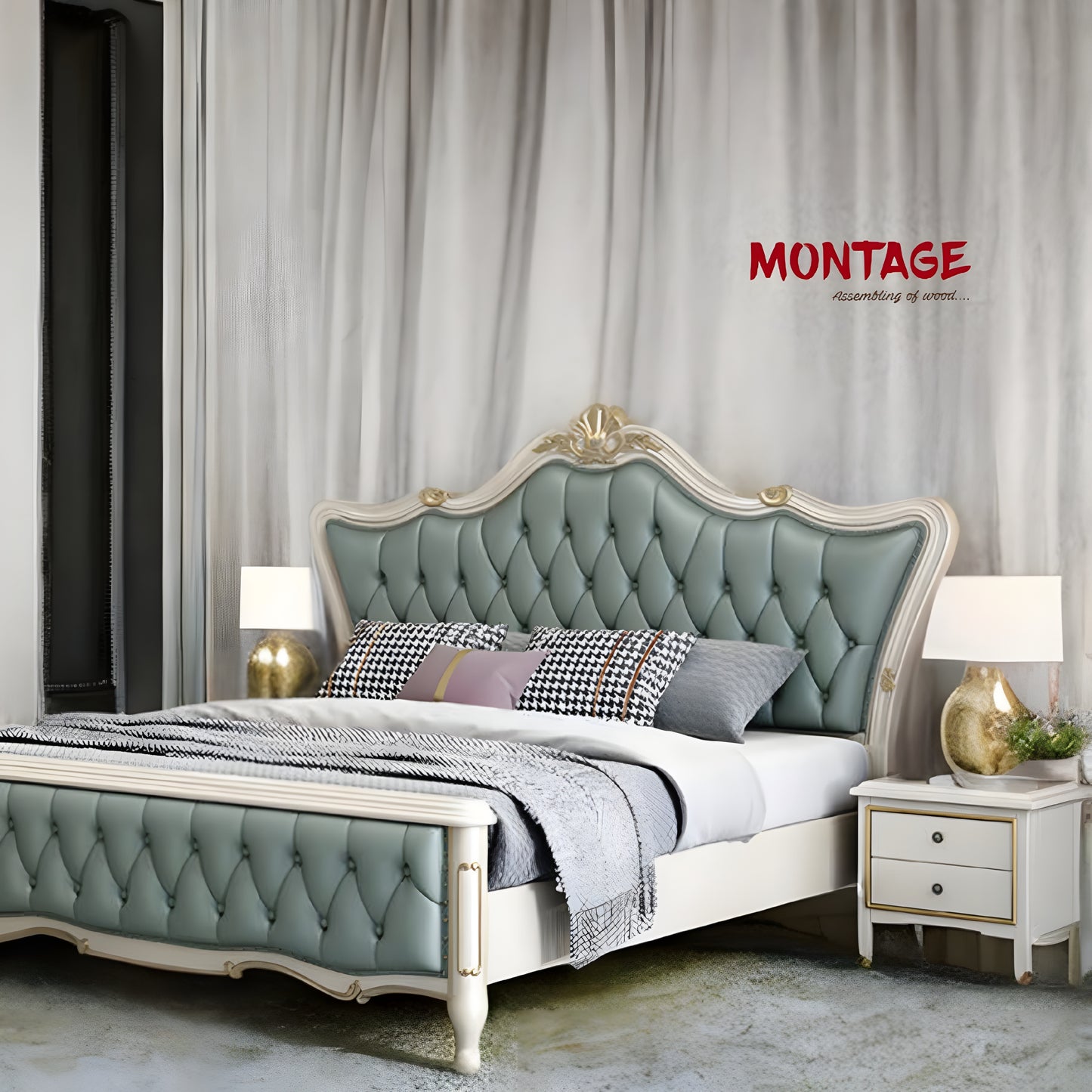 Majestic Oasis American Style upholstered Bed