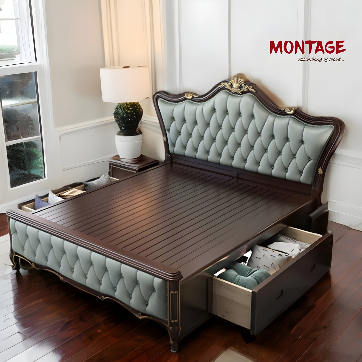 Majestic Oasis American Style upholstered Bed
