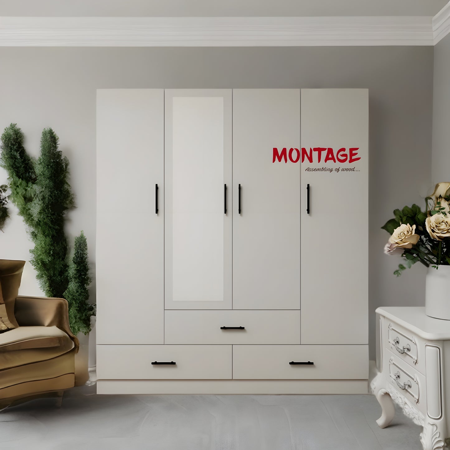 Vision white Wardrobe