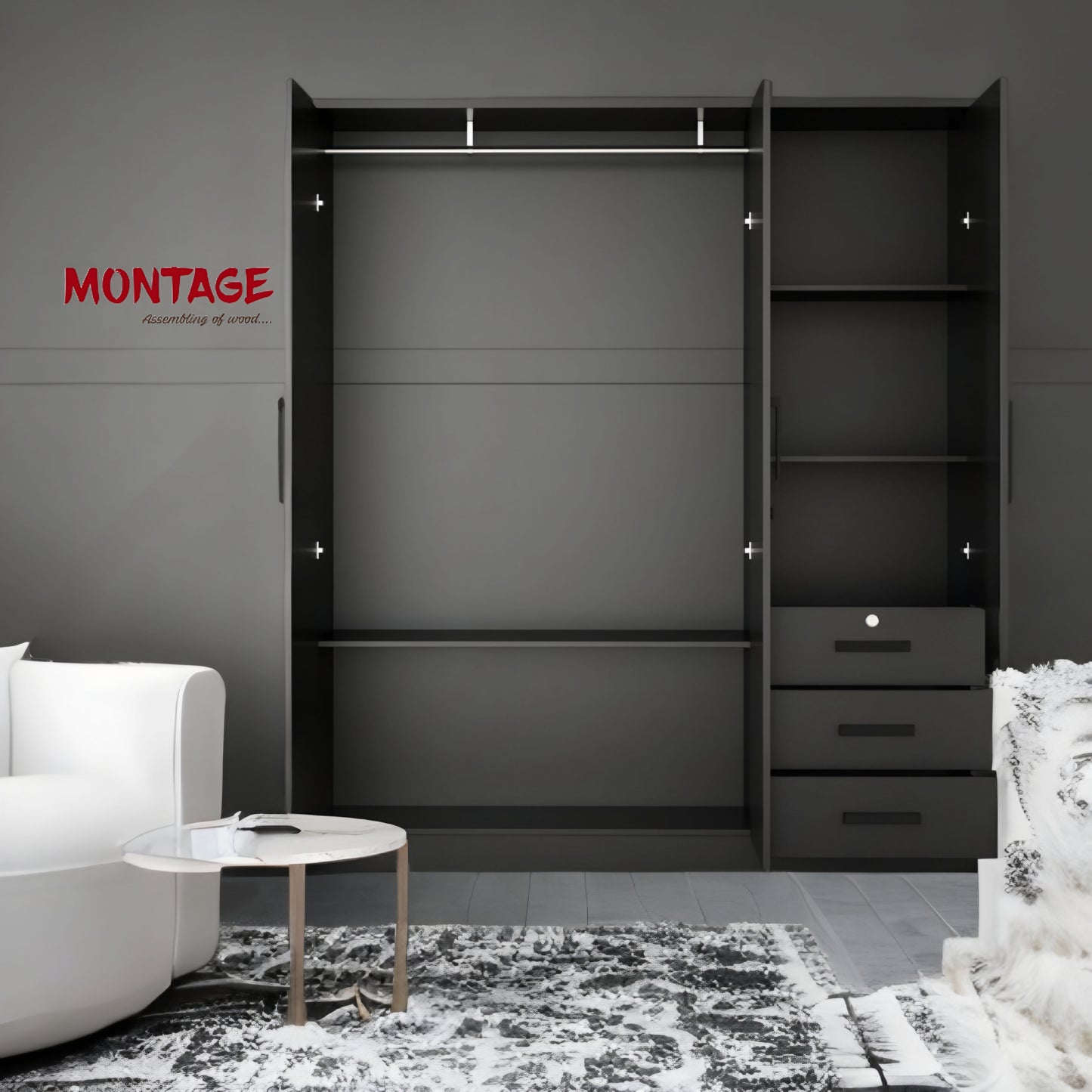 Gray Elegance Wardrobe