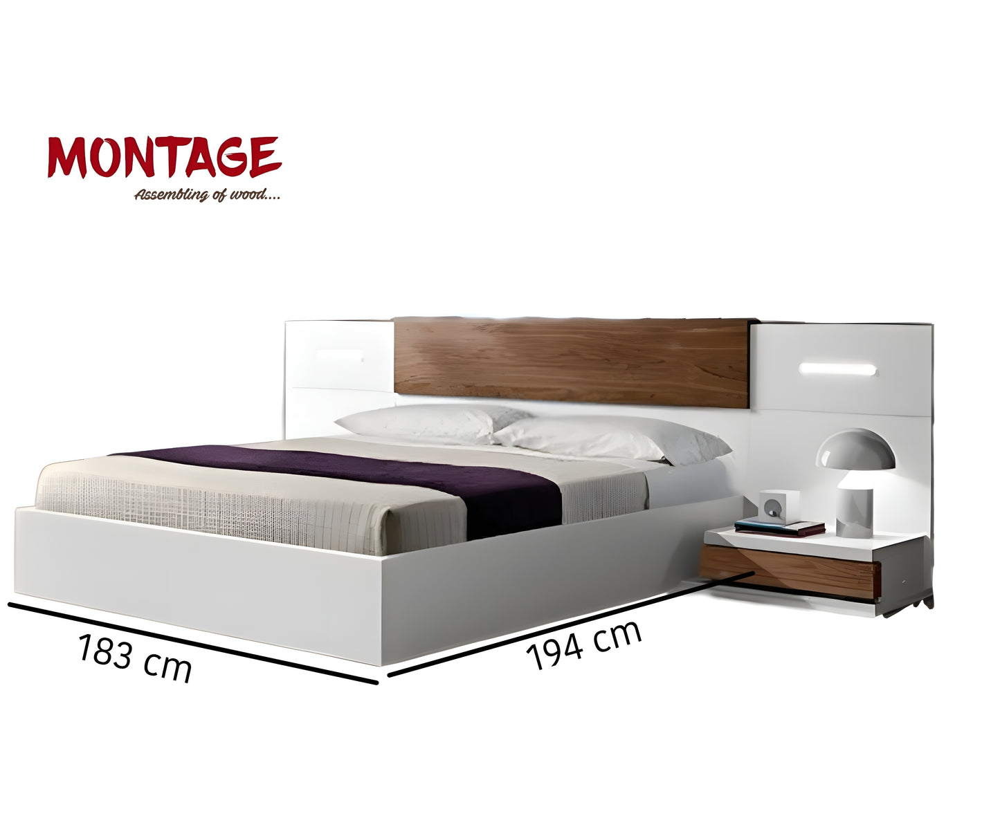 Luxe Dreamscape big upholstered bed