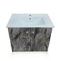Wall Hanging Wash Basin with Cabinet | 2 Door Storage
