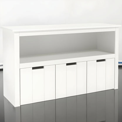 Bookcase with Removable Drawers, White colour