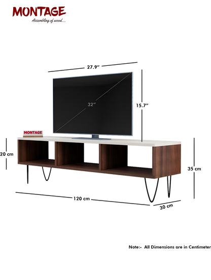 LED TV Cabinet 50 INCH for Living Room with Open Storage