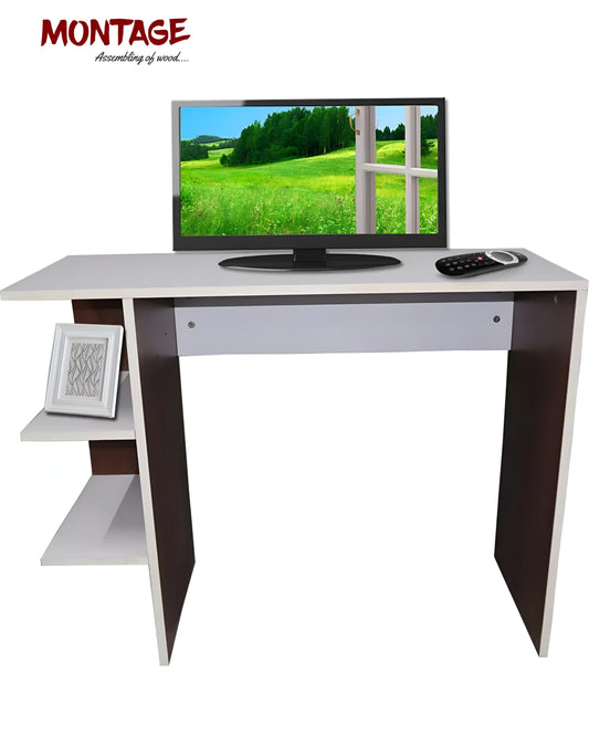 Wooden Study Table and Storage Computer Table Work Station Engineered Wood Study Table