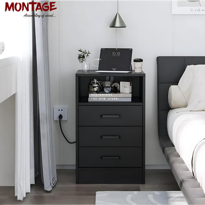 Wooden Bed Side Table for Bedroom Night Stand End Table