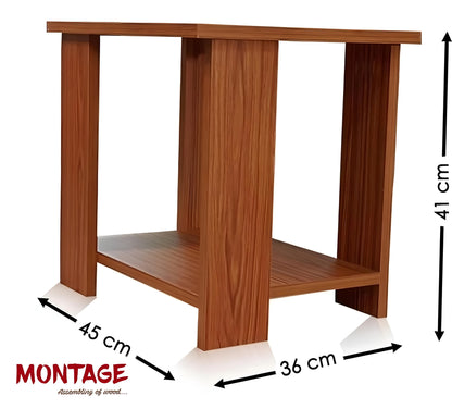 Engineered Wood Bed Side Table Rectangular Stool