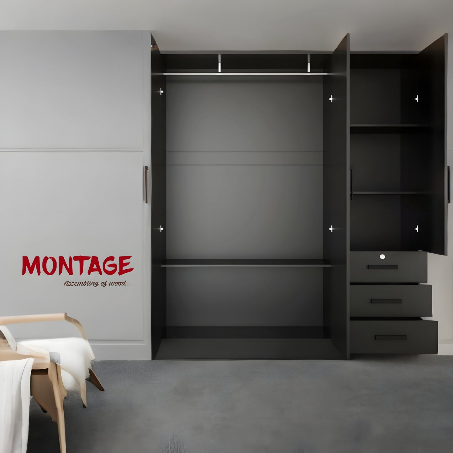 Gray Elegance Wardrobe