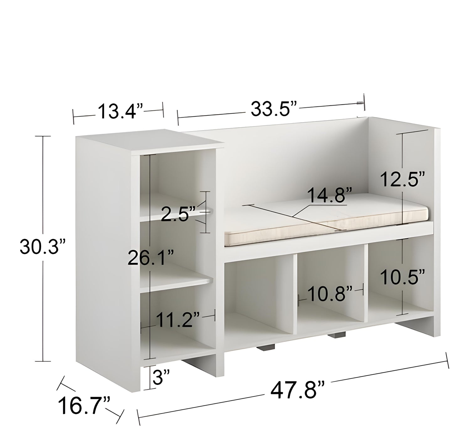 Daydream Depot Kid Toy Storage & bench